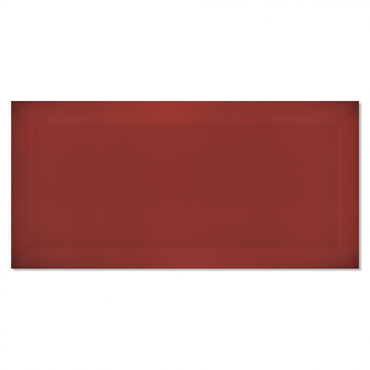 Kakel Metro Fasat Röd Blank 10x20 cm-0